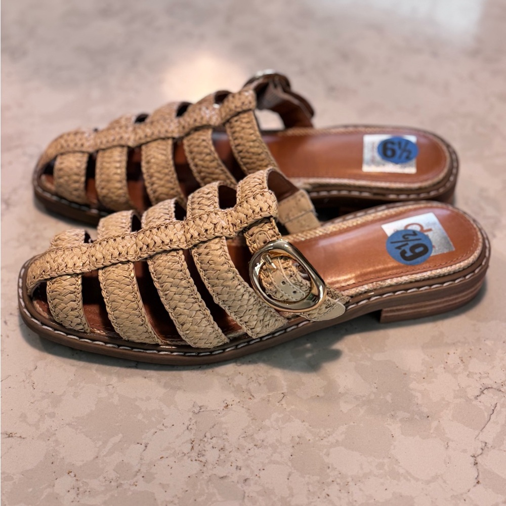 DV by Dolce Vita Tan Woven Mules